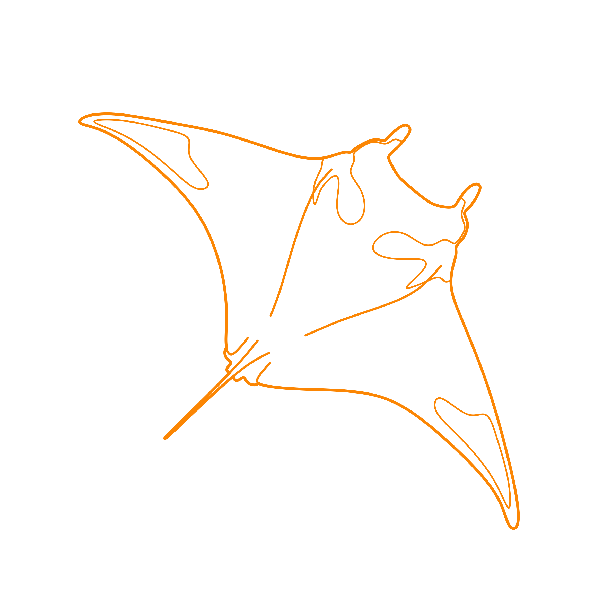 Animals Rays Reef Manta Ray Outline Svg Vector Free Vectors